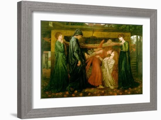 Dante's Dream at the Time of the Death of Beatrice-Dante Gabriel Rossetti-Framed Art Print