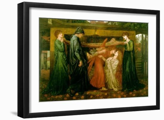 Dante's Dream at the Time of the Death of Beatrice-Dante Gabriel Rossetti-Framed Art Print