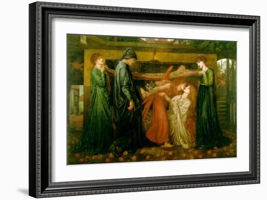 Dante's Dream at the Time of the Death of Beatrice-Dante Gabriel Rossetti-Framed Art Print