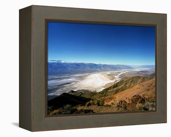 Dante's View in the Black Mountains, Death Valley's Badwater Basin and the Panamint Range, CA-Bernard Friel-Framed Premier Image Canvas