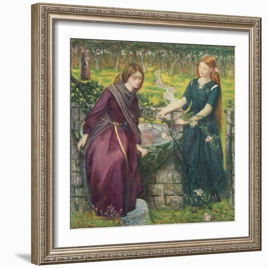 Dante's Vision of Rachel and Leah-Dante Gabriel Rossetti-Framed Giclee Print