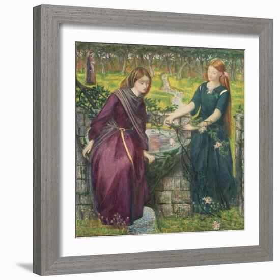 Dante's Vision of Rachel and Leah-Dante Gabriel Rossetti-Framed Giclee Print