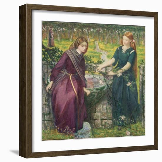 Dante's Vision of Rachel and Leah-Dante Gabriel Rossetti-Framed Giclee Print