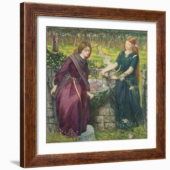 Dante's Vision of Rachel and Leah-Dante Gabriel Rossetti-Framed Giclee Print