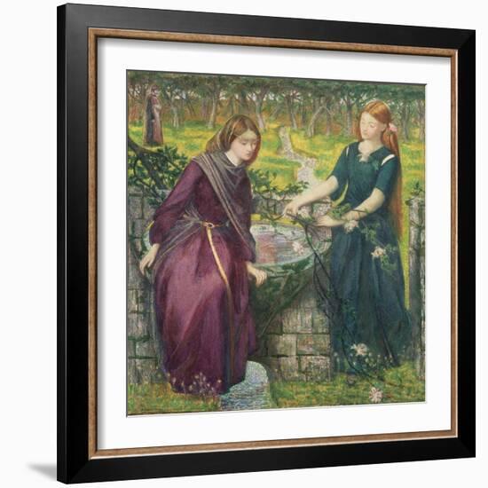 Dante's Vision of Rachel and Leah-Dante Gabriel Rossetti-Framed Giclee Print