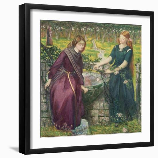 Dante's Vision of Rachel and Leah-Dante Gabriel Rossetti-Framed Giclee Print