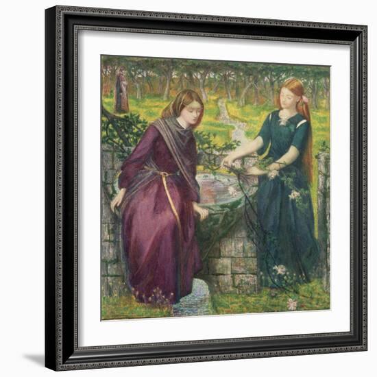 Dante's Vision of Rachel and Leah-Dante Gabriel Rossetti-Framed Giclee Print