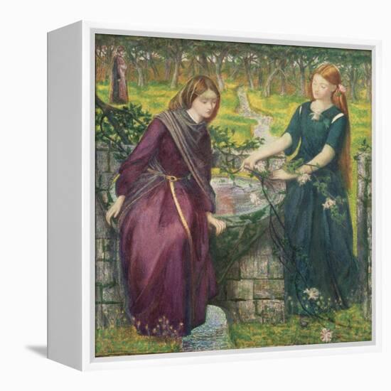 Dante's Vision of Rachel and Leah-Dante Gabriel Rossetti-Framed Premier Image Canvas