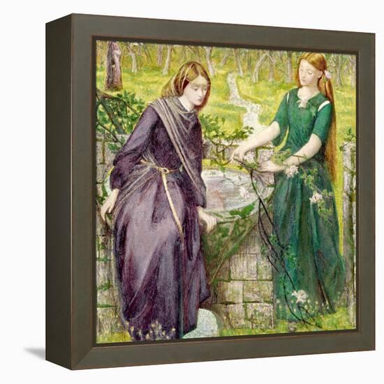 Dantes Vision of Rachel and Leah, 1855-Dante Gabriel Rossetti-Framed Premier Image Canvas