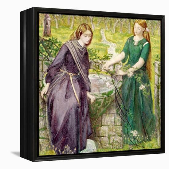 Dantes Vision of Rachel and Leah, 1855-Dante Gabriel Rossetti-Framed Premier Image Canvas