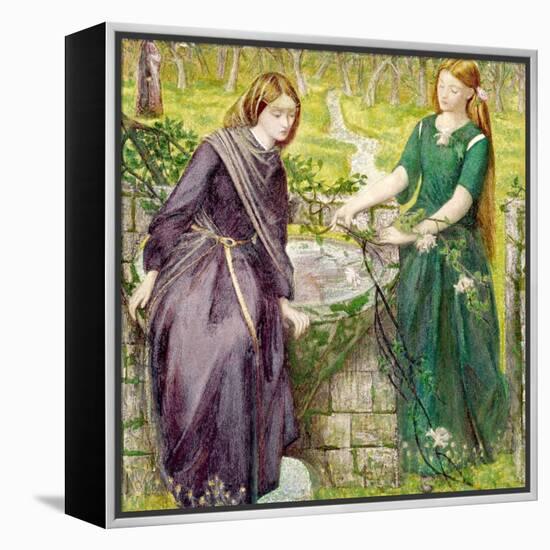 Dantes Vision of Rachel and Leah, 1855-Dante Gabriel Rossetti-Framed Premier Image Canvas