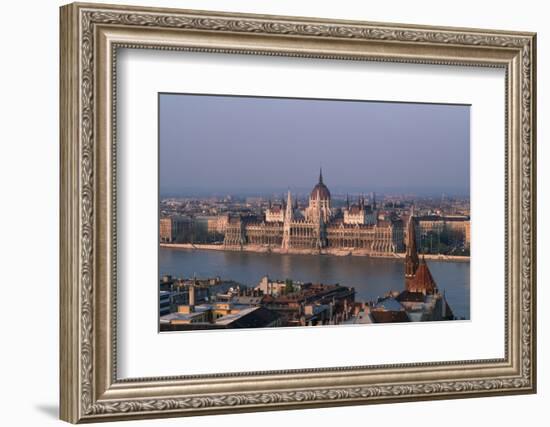 Danube in Budapest-Vittoriano Rastelli-Framed Photographic Print