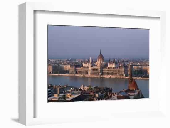 Danube in Budapest-Vittoriano Rastelli-Framed Photographic Print