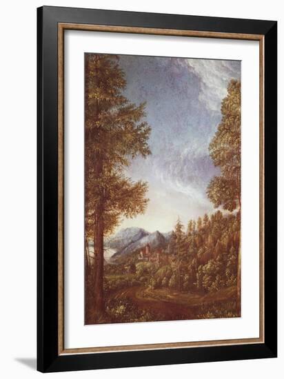 Danube Landscape with Castle Worth, C.1522-25-Albrecht Altdorfer-Framed Giclee Print