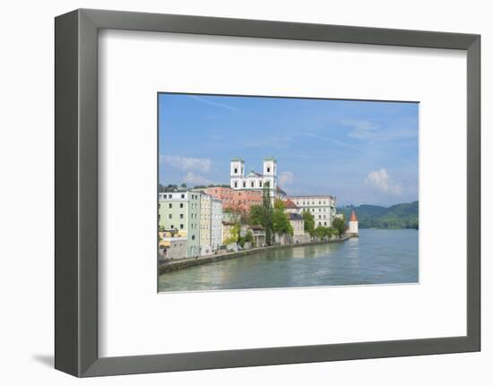 Danube River, Passau, Bavaria, Germany-Jim Engelbrecht-Framed Photographic Print