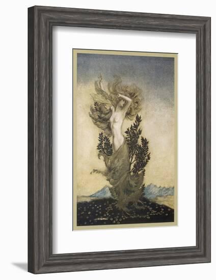 Daphne Becomes a Tree-Arthur Rackham-Framed Photographic Print