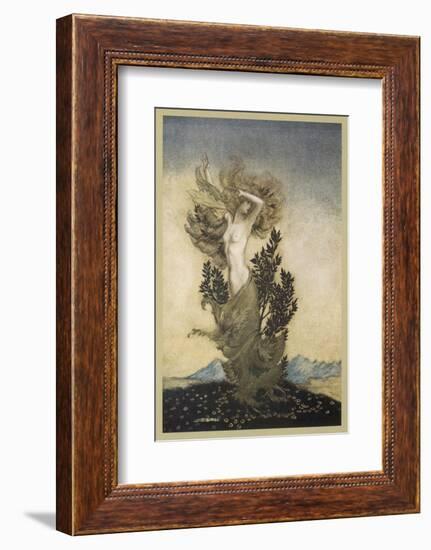 Daphne Becomes a Tree-Arthur Rackham-Framed Photographic Print