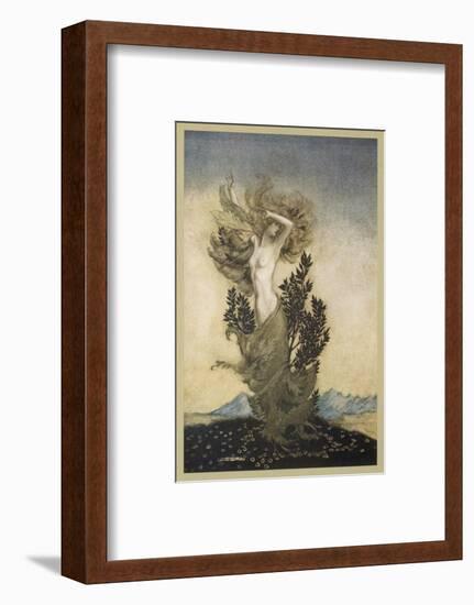 Daphne Becomes a Tree-Arthur Rackham-Framed Photographic Print