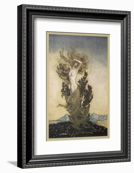 Daphne Becomes a Tree-Arthur Rackham-Framed Photographic Print