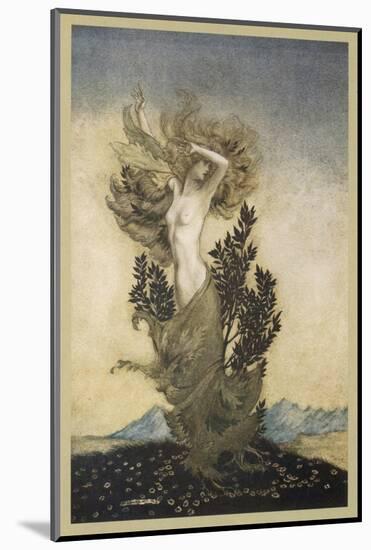 Daphne into Tree-Arthur Rackham-Mounted Photographic Print