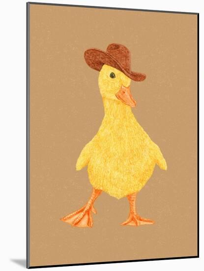 Daphne the Cowgirl Duckling-Anyone Can Yeehaw-Mounted Photographic Print