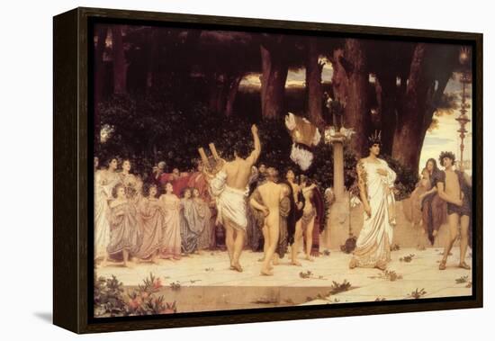 Daphnephoria-Frederick Leighton-Framed Stretched Canvas