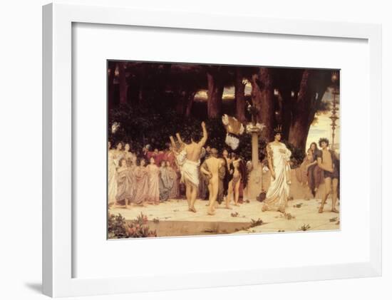 Daphnephoria-Frederick Leighton-Framed Art Print