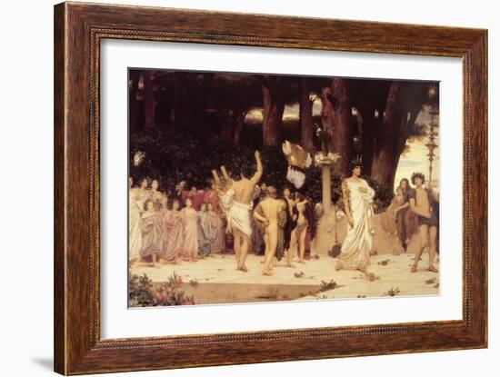 Daphnephoria-Frederick Leighton-Framed Art Print