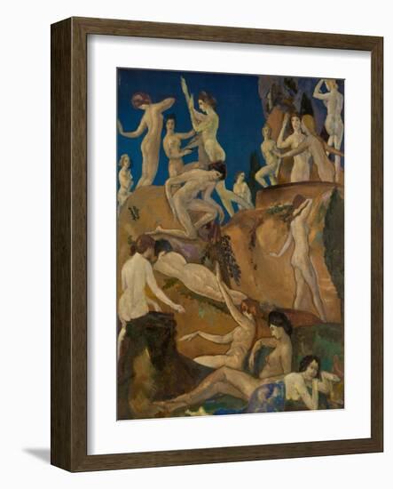 Daphnes of the Ravine, 1922 (Oil on Canvas)-Arthur Bowen Davies-Framed Giclee Print