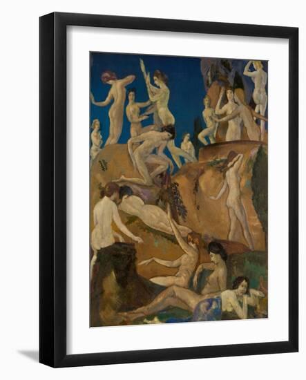 Daphnes of the Ravine, 1922 (Oil on Canvas)-Arthur Bowen Davies-Framed Giclee Print