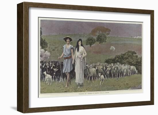 Daphnis and Chloe by Jean Leon Gerome-Jean Leon Gerome-Framed Giclee Print