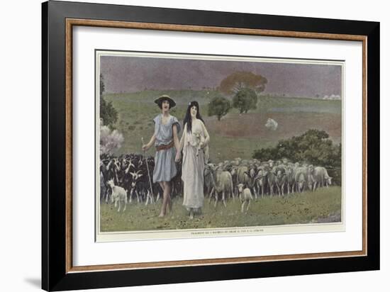 Daphnis and Chloe by Jean Leon Gerome-Jean Leon Gerome-Framed Giclee Print