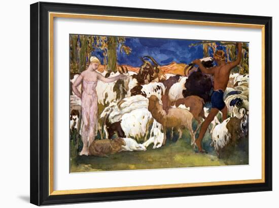 Daphnis and Chloe-Leon Bakst-Framed Giclee Print