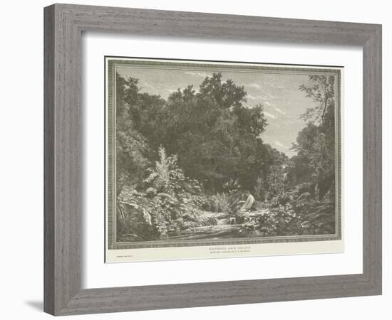 Daphnis and Chloe-Francois Louis Francais-Framed Giclee Print