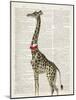 Dapper Giraffe-Christopher James-Mounted Art Print