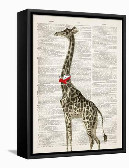 Dapper Giraffe-Christopher James-Framed Stretched Canvas