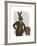 Dapper Hare-Fab Funky-Framed Art Print