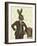 Dapper Hare-Fab Funky-Framed Art Print