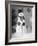 Dapper Snowman Outside a House-Bettmann-Framed Photographic Print