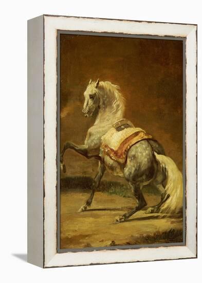 Dappled Grey Horse-Théodore Géricault-Framed Premier Image Canvas
