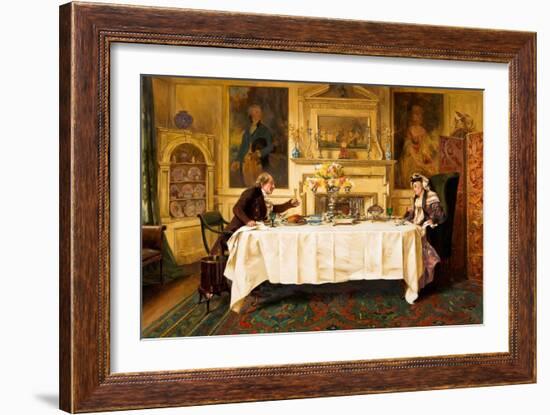 Darby and Joan, 1889 (Oil on Canvas)-Walter Dendy Sadler-Framed Giclee Print