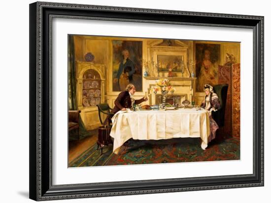 Darby and Joan, 1889 (Oil on Canvas)-Walter Dendy Sadler-Framed Giclee Print