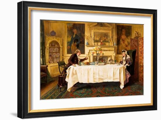 Darby and Joan, 1889 (Oil on Canvas)-Walter Dendy Sadler-Framed Giclee Print