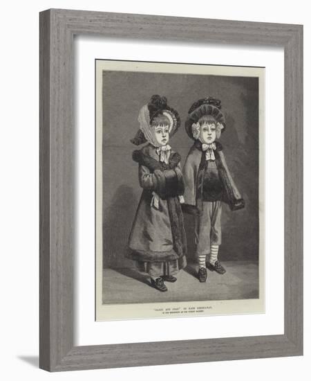 Darby and Joan, in the Exhibition at the Dudley Gallery-Kate Greenaway-Framed Giclee Print