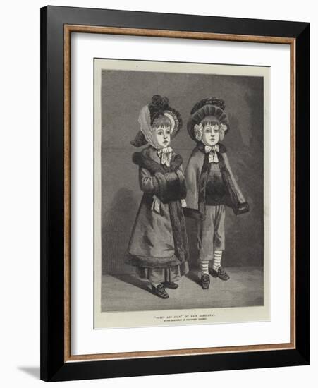 Darby and Joan, in the Exhibition at the Dudley Gallery-Kate Greenaway-Framed Giclee Print