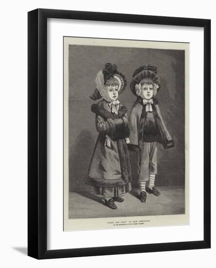 Darby and Joan, in the Exhibition at the Dudley Gallery-Kate Greenaway-Framed Giclee Print