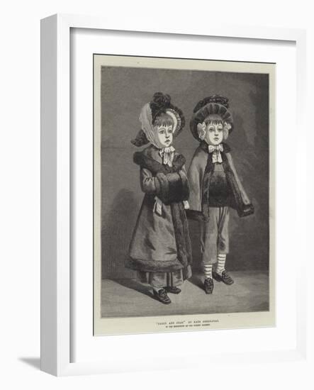 Darby and Joan, in the Exhibition at the Dudley Gallery-Kate Greenaway-Framed Giclee Print