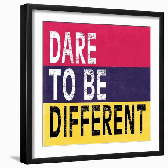 Dare to be Different II-N. Harbick-Framed Art Print