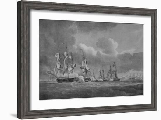 'Daring Action of Lord Cochrane', c1807-Nicholas Pocock-Framed Giclee Print