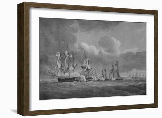 'Daring Action of Lord Cochrane', c1807-Nicholas Pocock-Framed Giclee Print